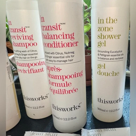 HUGE LOT - This Works Shampoo, Conditioner, Shower Gel, Bar Soap, Lotion 18 pcs - Picture 3 of 7